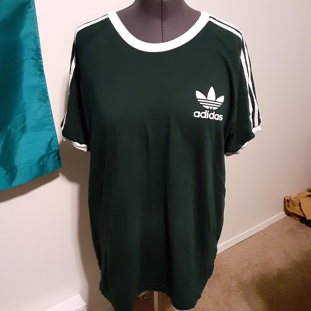 Adidas Dark Green Mens T-shirt 2X
